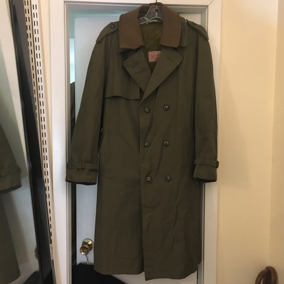 weather o not Other - Vintage Weather O Not Olive Green Trench Coat by Orion Stella Ti Guidance
